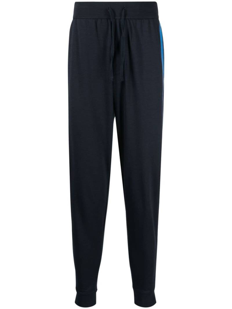 BOSS Authentic logo-tape track pants - Blue von BOSS