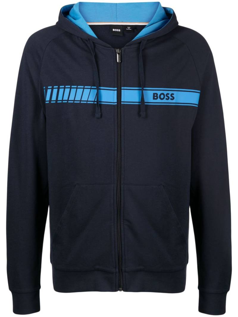 BOSS Authentic zip-up jacket - Blue von BOSS