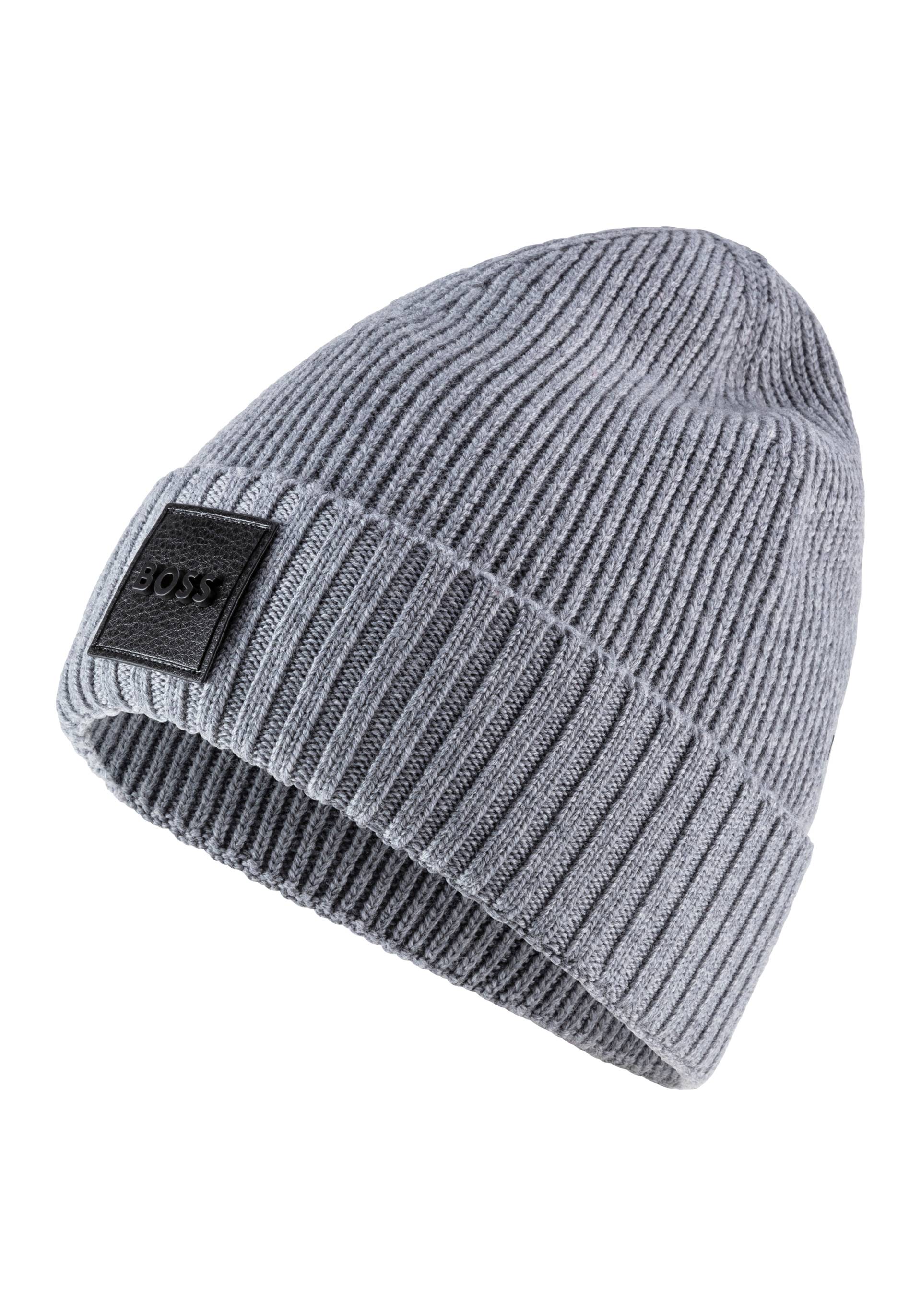 BOSS Beanie »Flavio«, aus Rippenstrick von BOSS