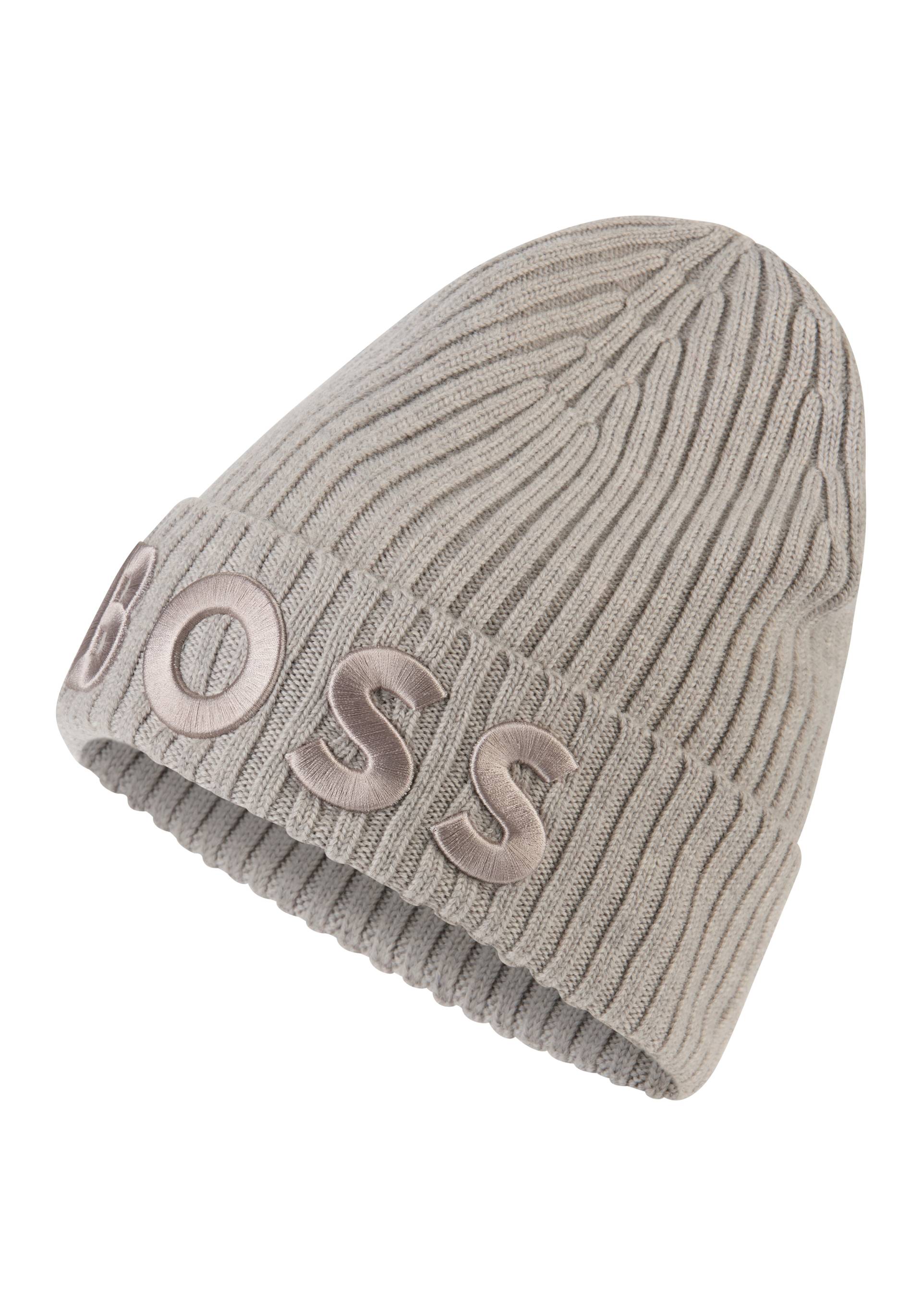 BOSS Beanie »Lara_hat«, mit grossem BOSS Schriftzug von BOSS