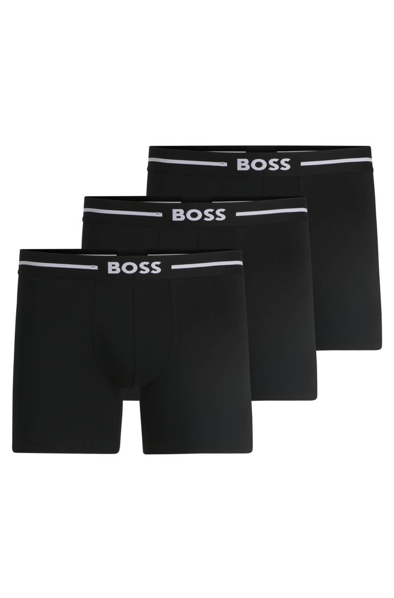 BOSS Boxershorts »BoxerBr 3P Bold«, (3 St.), mit Boss Logo-Elastikbund von BOSS