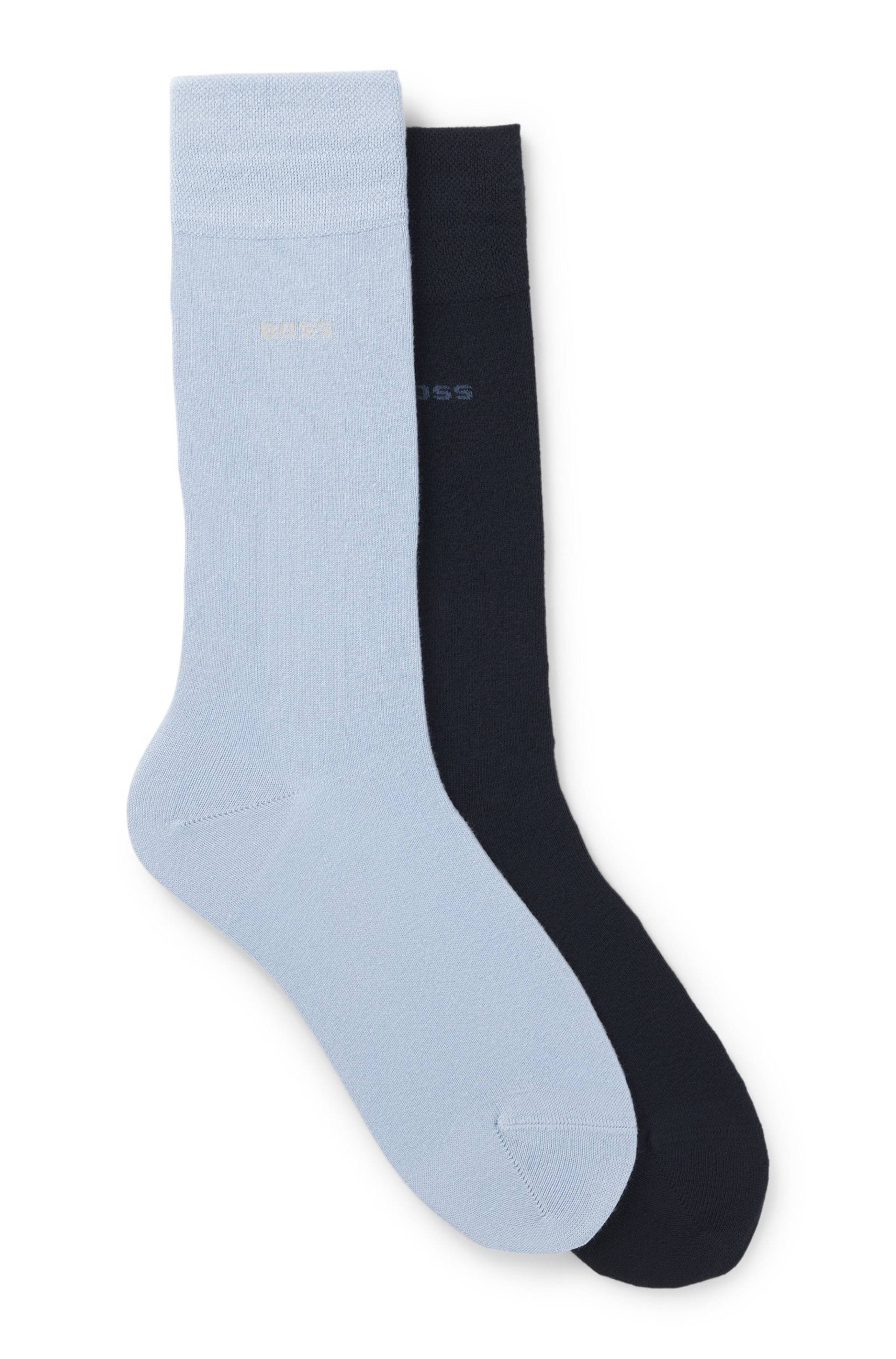 BOSS Businesssocken, (Packung, 2 Paar), mit Strickbündchen von BOSS