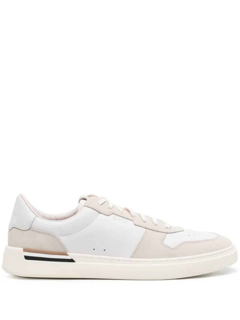 BOSS Clint leather sneakers - White von BOSS