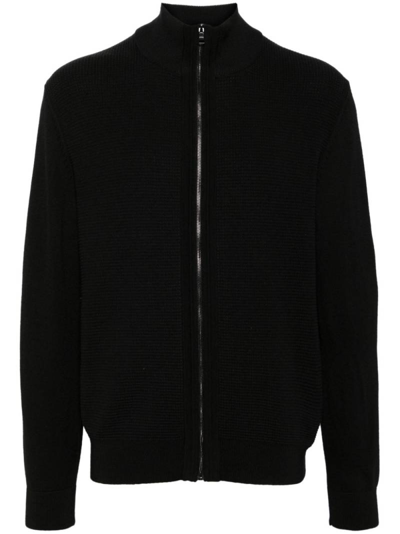 BOSS Daveto zipped cardigan - Black von BOSS