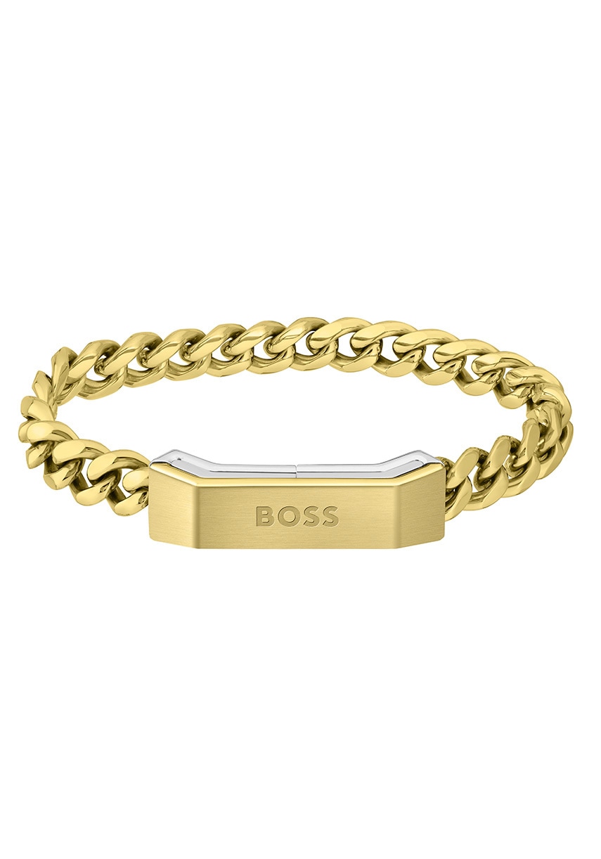 BOSS Armband »Schmuck Edelstahl Armschmuck Panzerkette CARTER« von BOSS