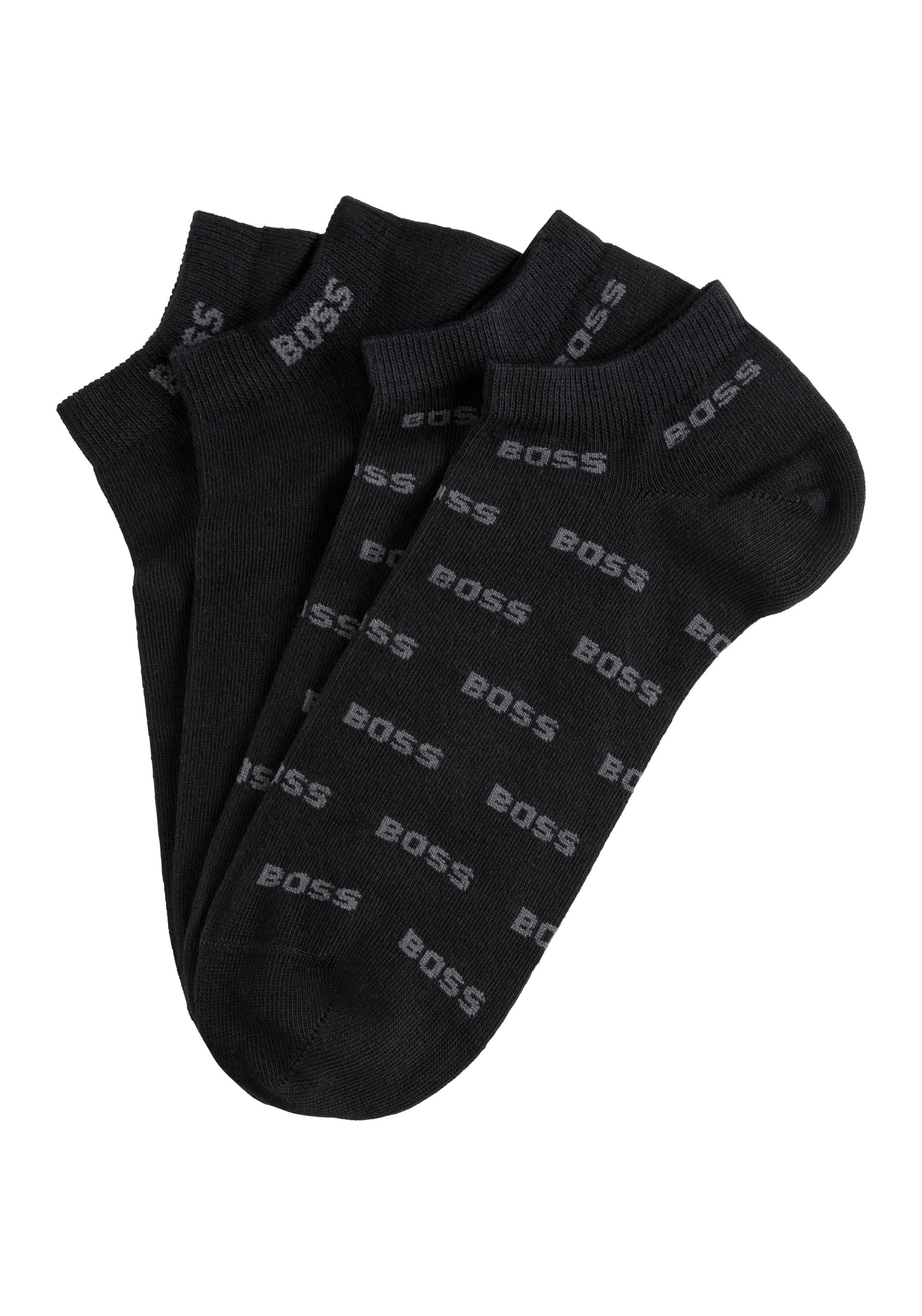 BOSS Freizeitsocken »2P AS Allover CC«, (Packung, 2er), mit Logostickereien von BOSS