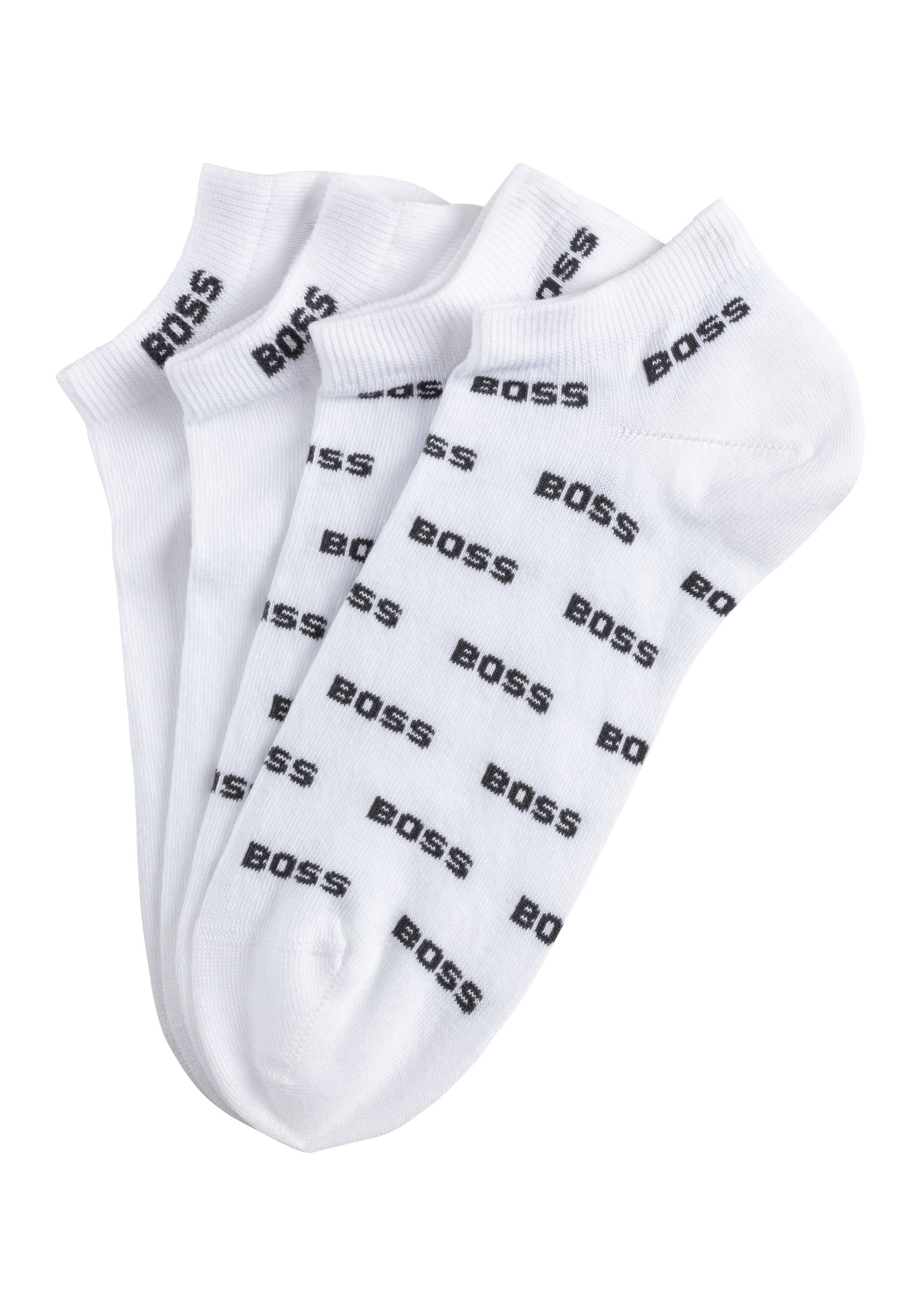 BOSS Freizeitsocken »2P AS Allover CC«, (Packung, 2er), mit Logostickereien von BOSS