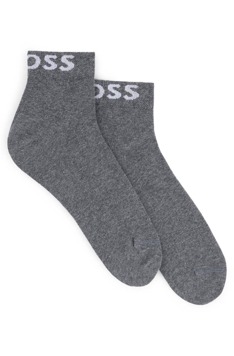 BOSS Freizeitsocken »2P SH Logo CC W«, (Packung, 2 Paar, 2er), mit eingestricktem BOSS Logoschriftzug von BOSS