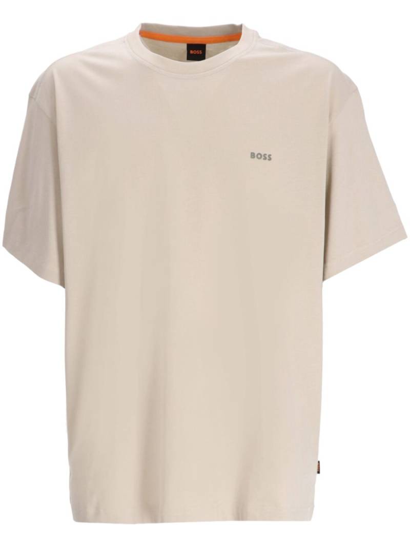 BOSS Galaxy cotton T-shirt - Neutrals von BOSS