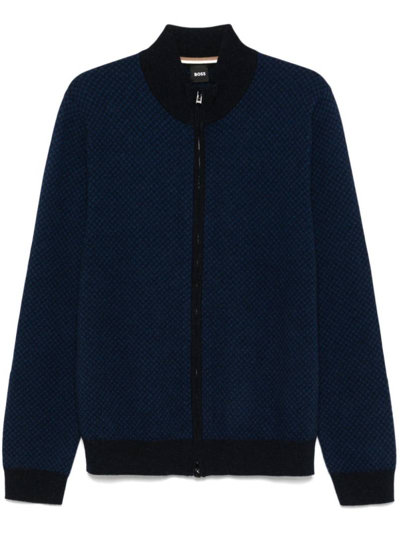 BOSS H-Eltorno cardigan - Blue von BOSS