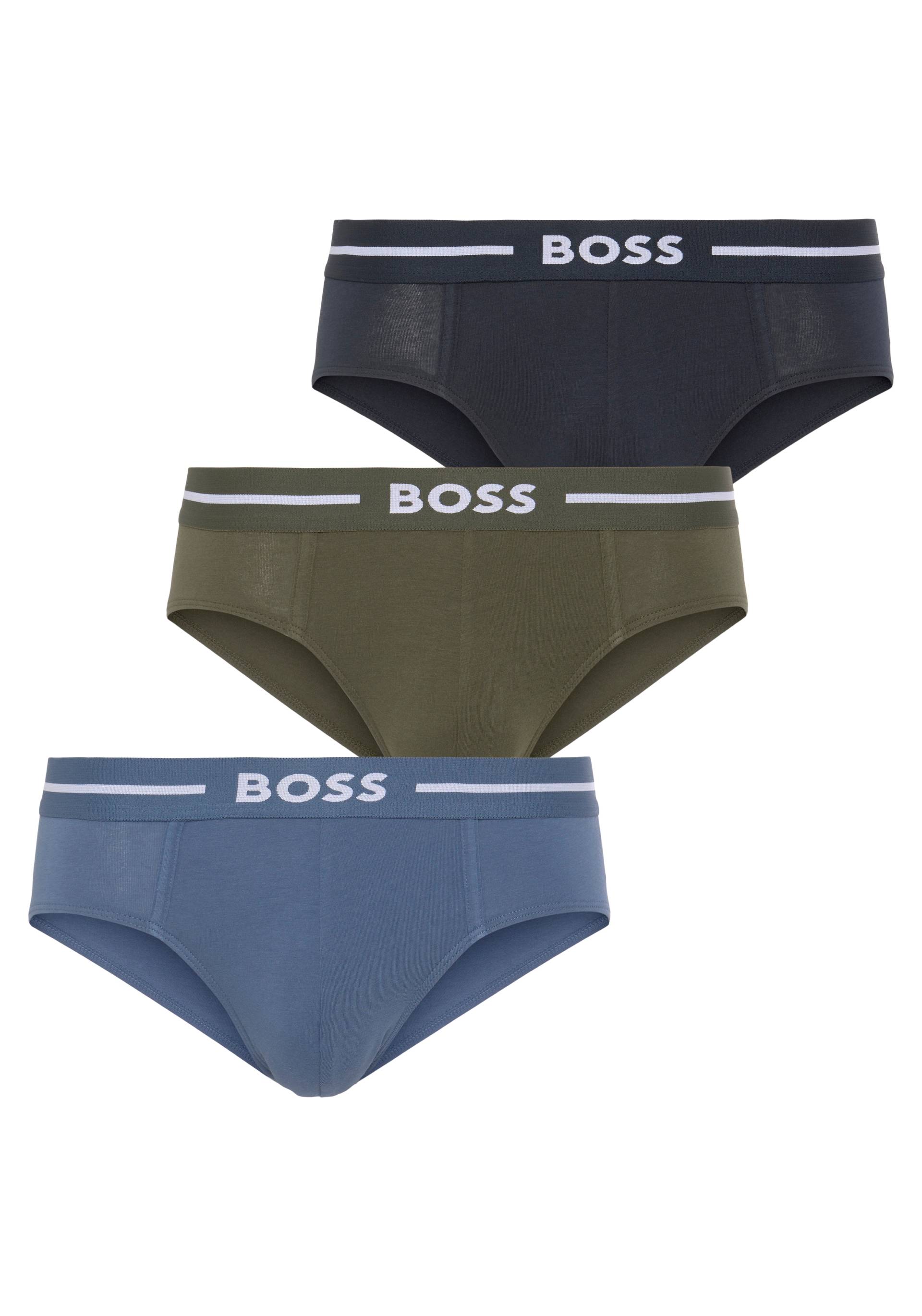 BOSS Hipster »HipBr 3P Bold«, (Packung, 3 St., 3er), mit BOSS Schriftzug auf dem Bund von BOSS