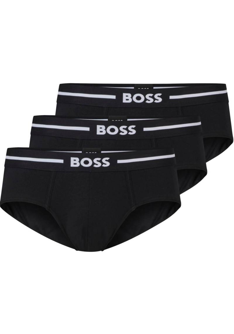 BOSS Hüftslip »HipBr 3P Bold«, (Packung, 3 St., 3er Pack), mit markantem BOSS Logo-Elastikbund von BOSS