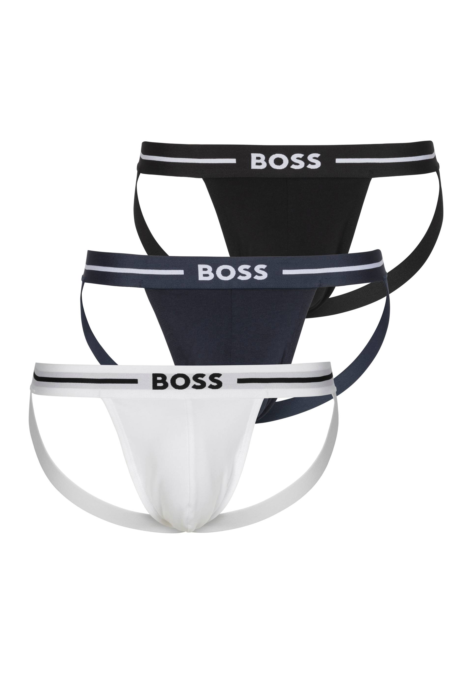 BOSS Hüftslip »Jockstrap 3P Bold«, (Packung, 3 St., 3er), mit BOSS Schriftzug von BOSS