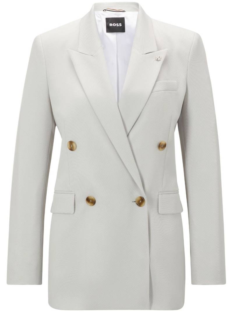 BOSS Jaleto double-breasted blazer - Neutrals von BOSS