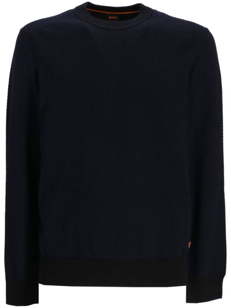 BOSS Kapoksi sweater - Black von BOSS