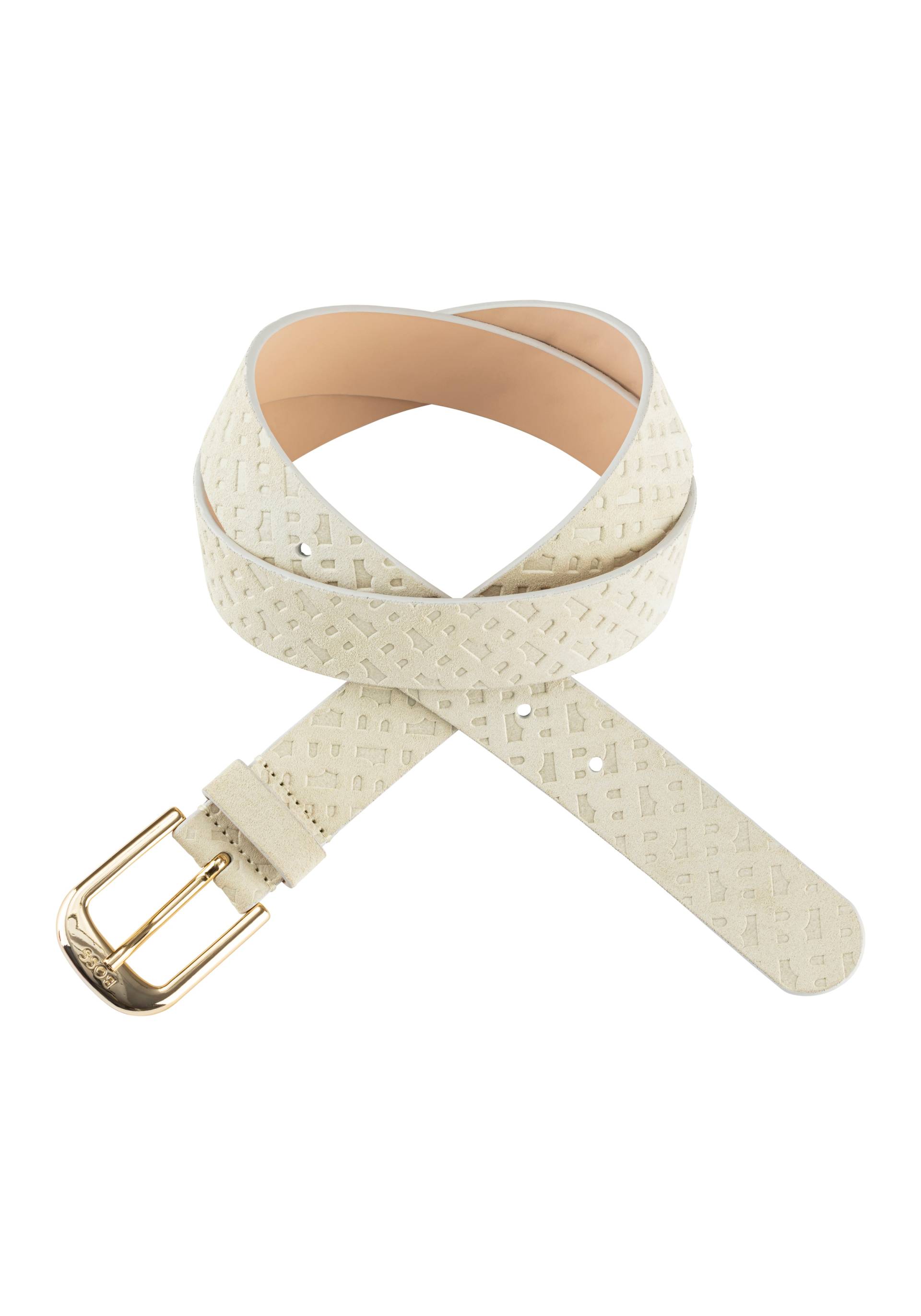 BOSS Ledergürtel »Anna-Bmono-Sd-G_Sz30«, mit Logoprägung auf der Schnalle BOSS Ledergürtel »Anna-Bmono-Sd-G_Sz30«, mit Logoprägung auf der Schnalle von BOSS