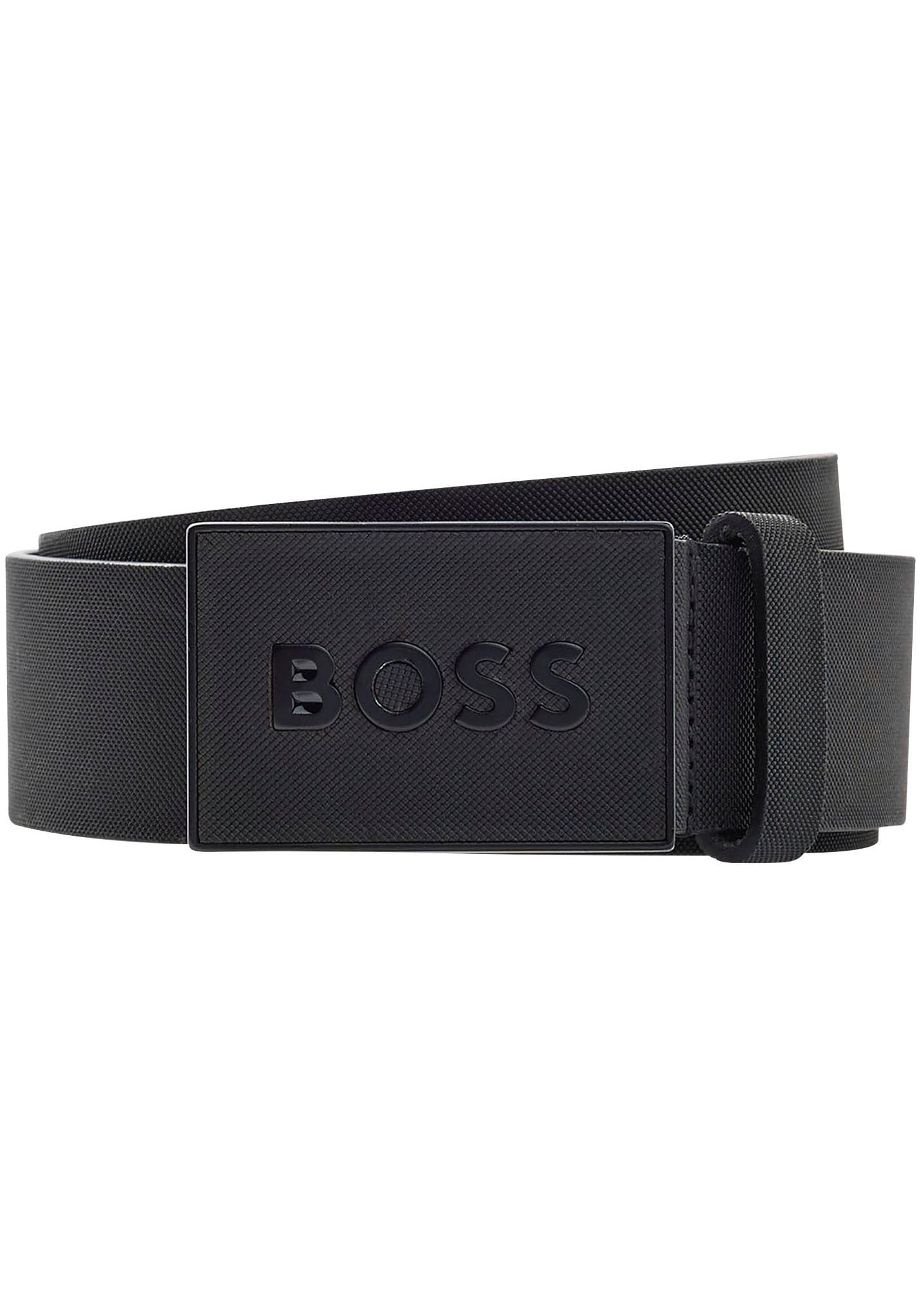 BOSS Ledergürtel »Boss_Icon-S1_Sz40«, mit BOSS-Logo-Prägung auf der Koppelschliesse von BOSS