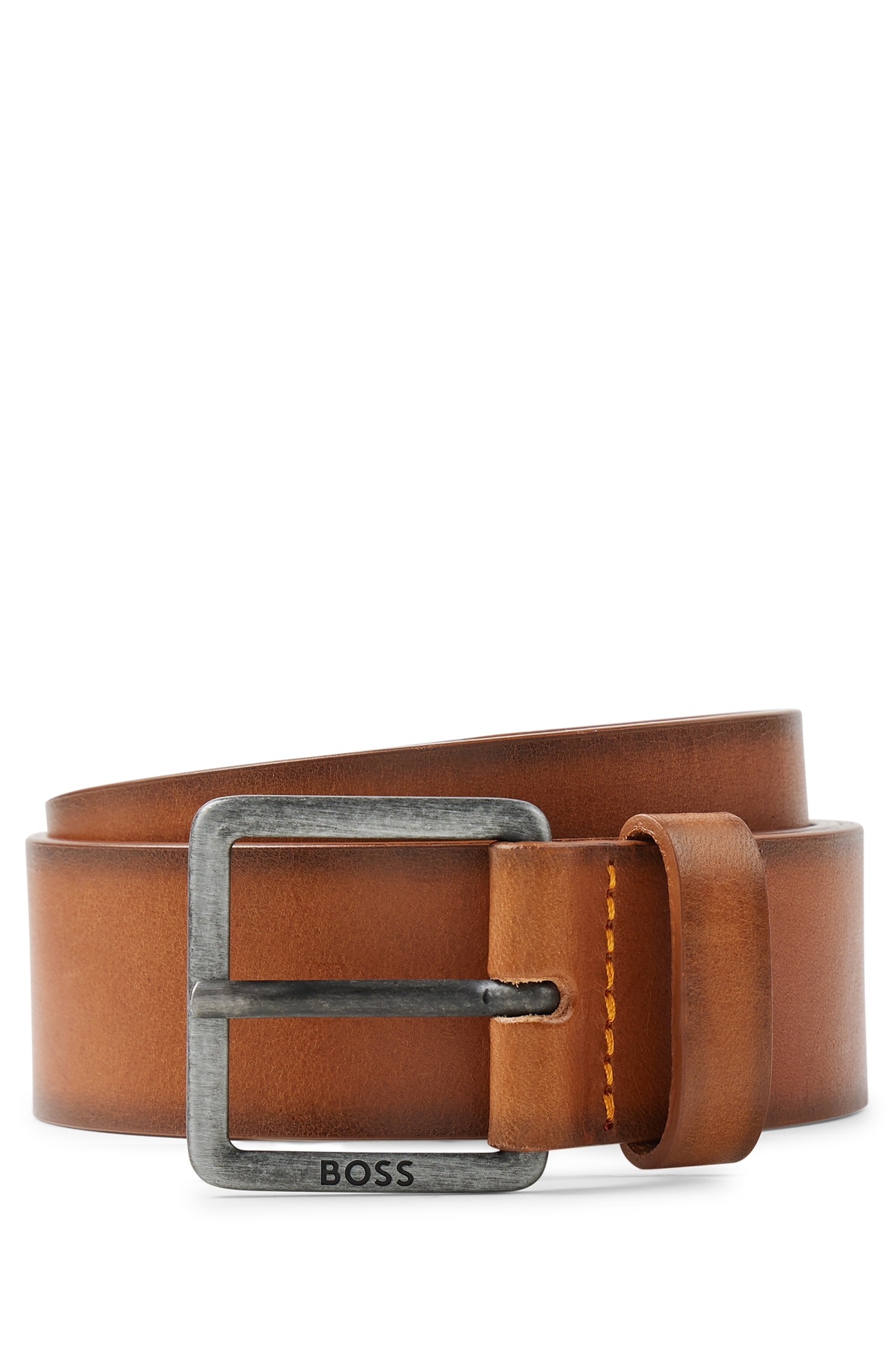 BOSS Ledergürtel »Jeeko_Sz40«, mit BOSS Logo-Schriftzug auf der Schliesse BOSS Ledergürtel »Jeeko_Sz40«, mit BOSS Logo-Schriftzug auf der Schliesse von BOSS