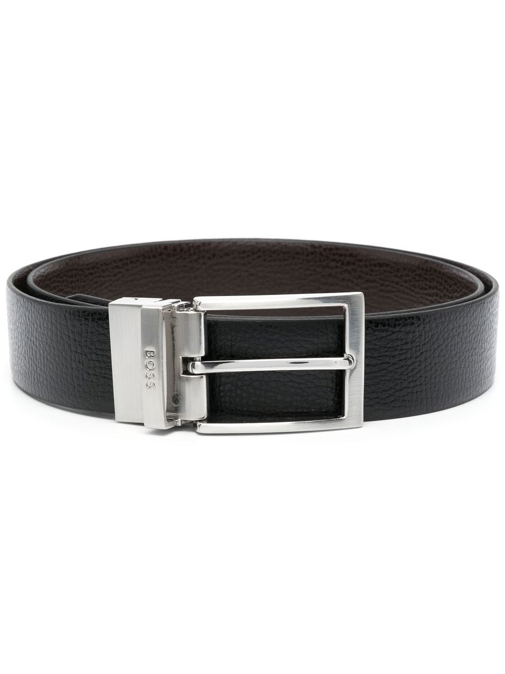 BOSS Ollie leather belt - Black von BOSS