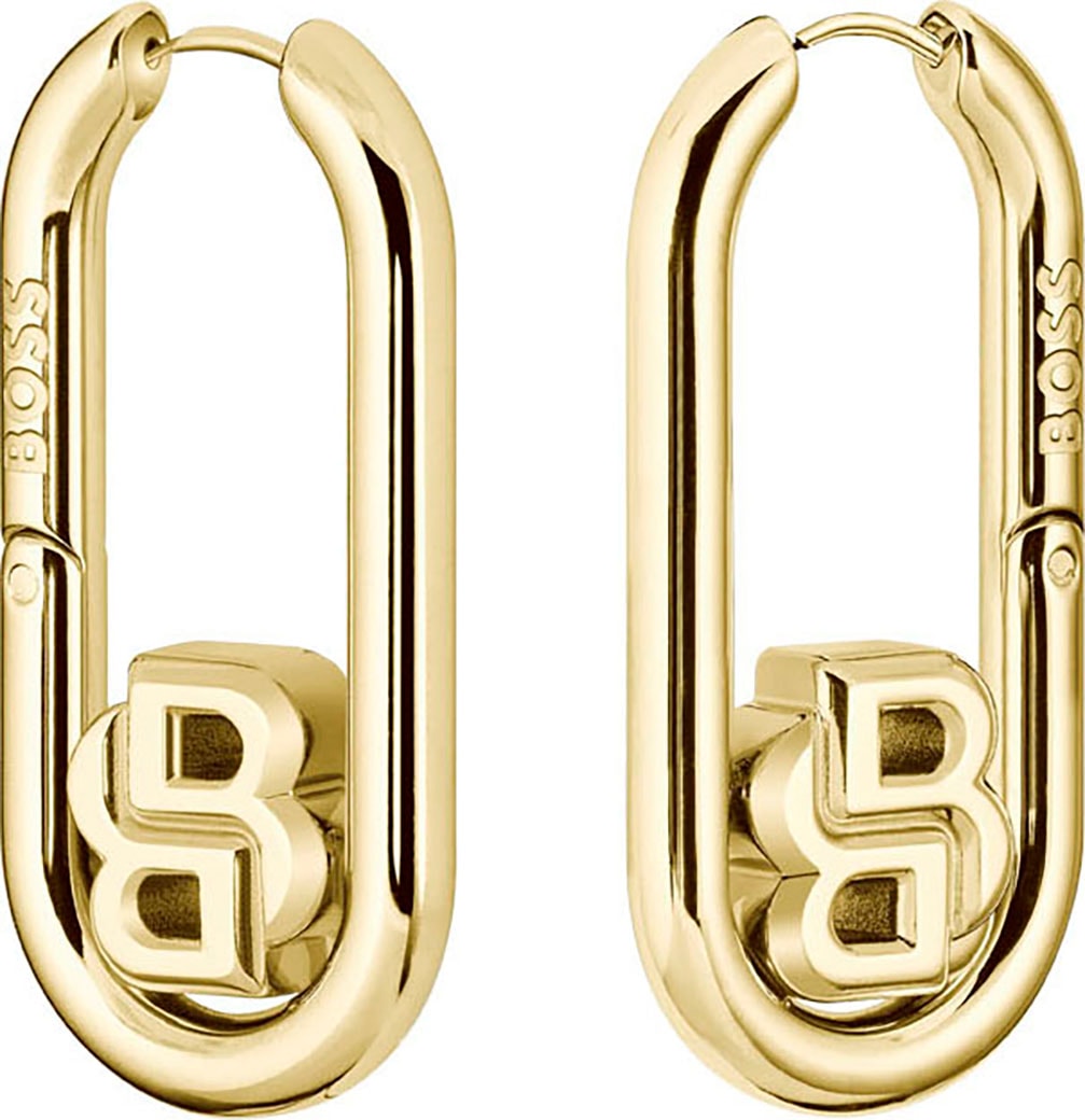 BOSS Paar Creolen »DOUBLE B SWING, 1580629« von BOSS