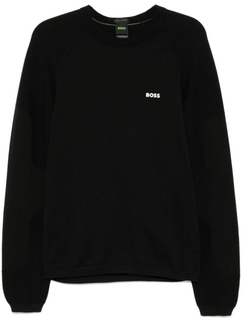 BOSS Perform-X crew-neck sweatshirt - Black von BOSS