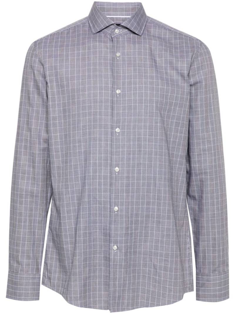 BOSS Prince of Wales pattern shirt - White von BOSS