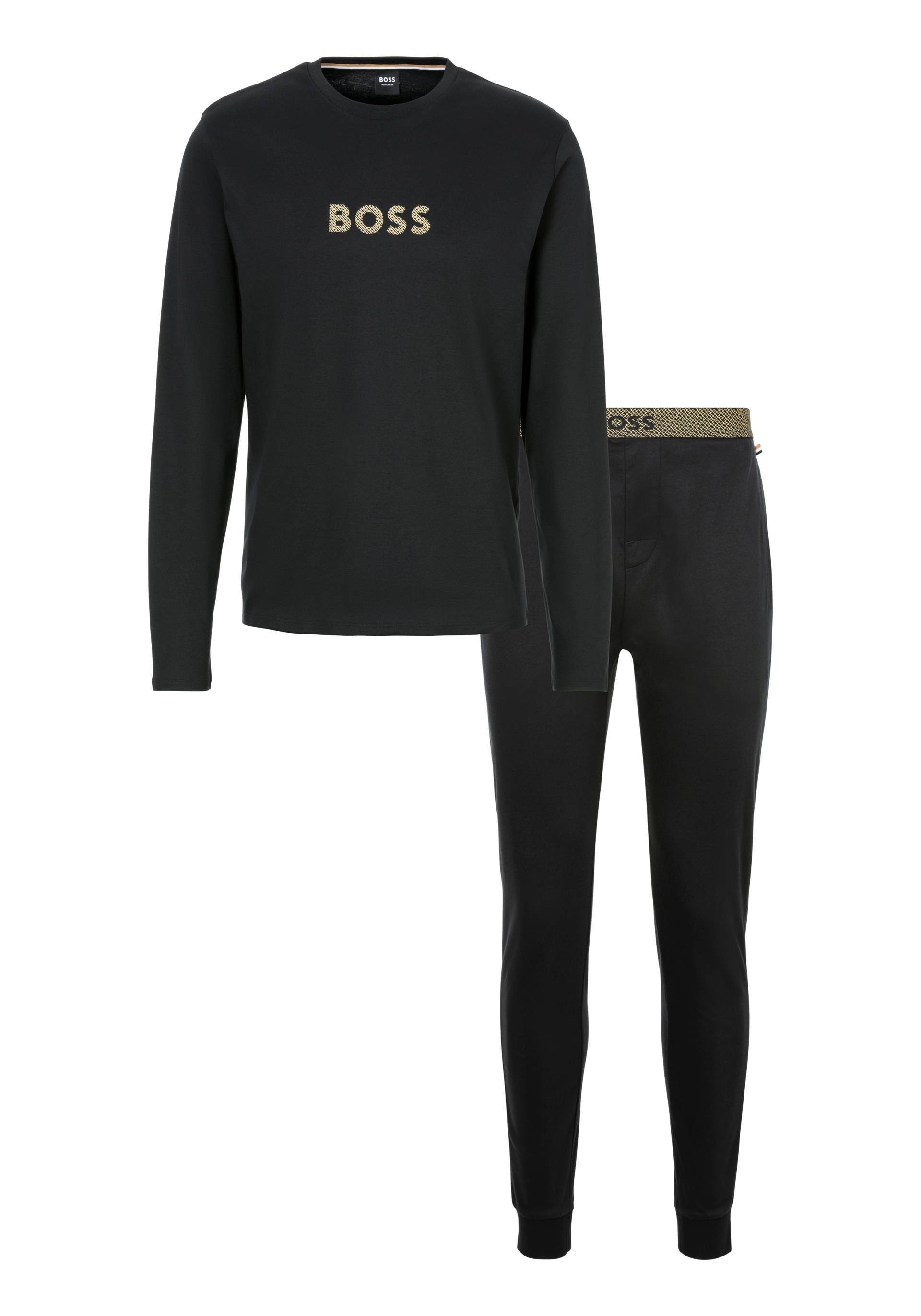 BOSS Pyjama »Gift Long Set 102«, mit Label von BOSS