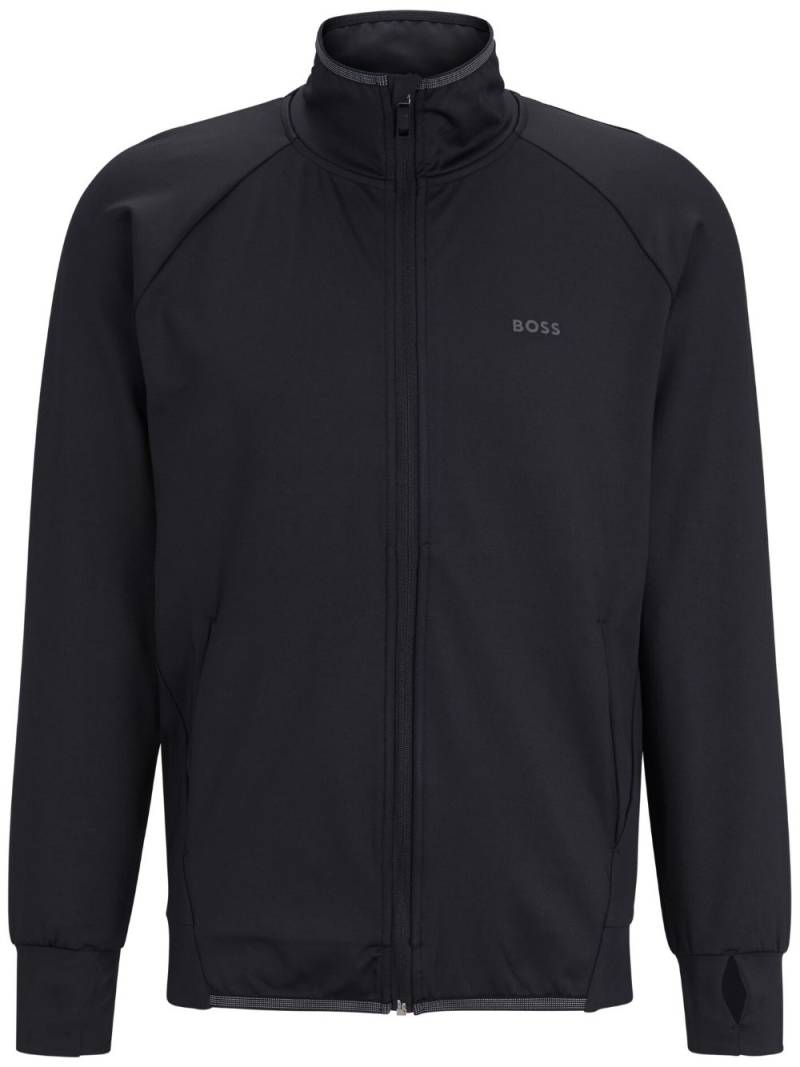 BOSS Sicon Active zip-up sweatshirt - Black von BOSS