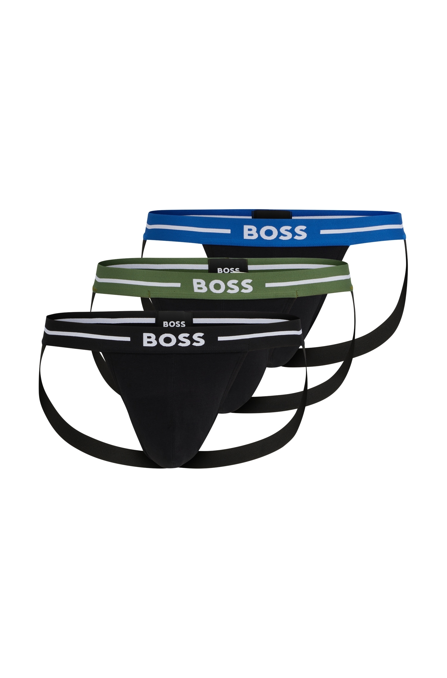 BOSS Slip »Jockstrap 3P Bold«, (Packung, 3er), mit elastischem Bund von BOSS