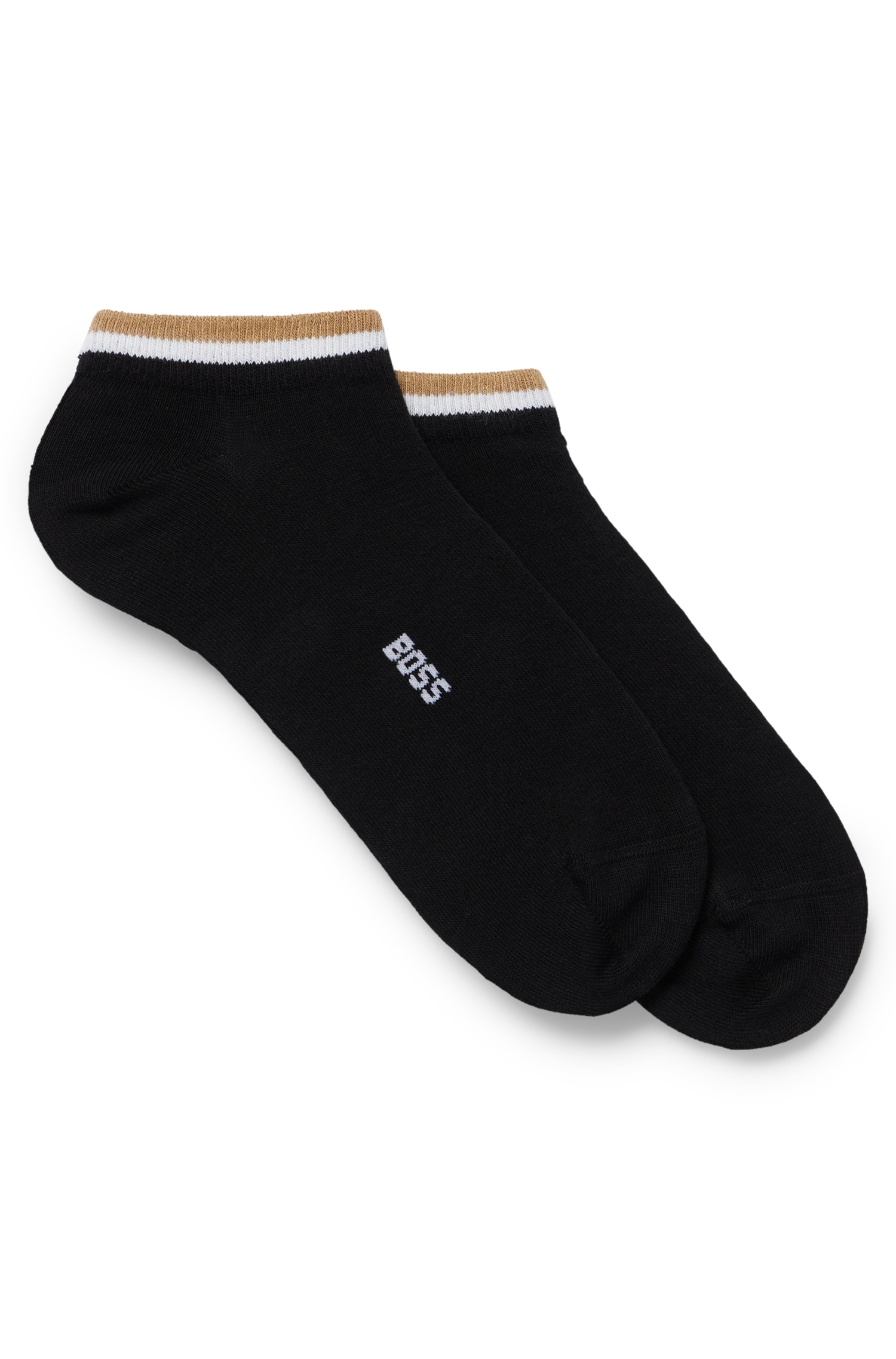 BOSS Sneakersocken »2P AS Uni stripe CC«, (Packung, 2er), mit geringeltem Abschluss von BOSS