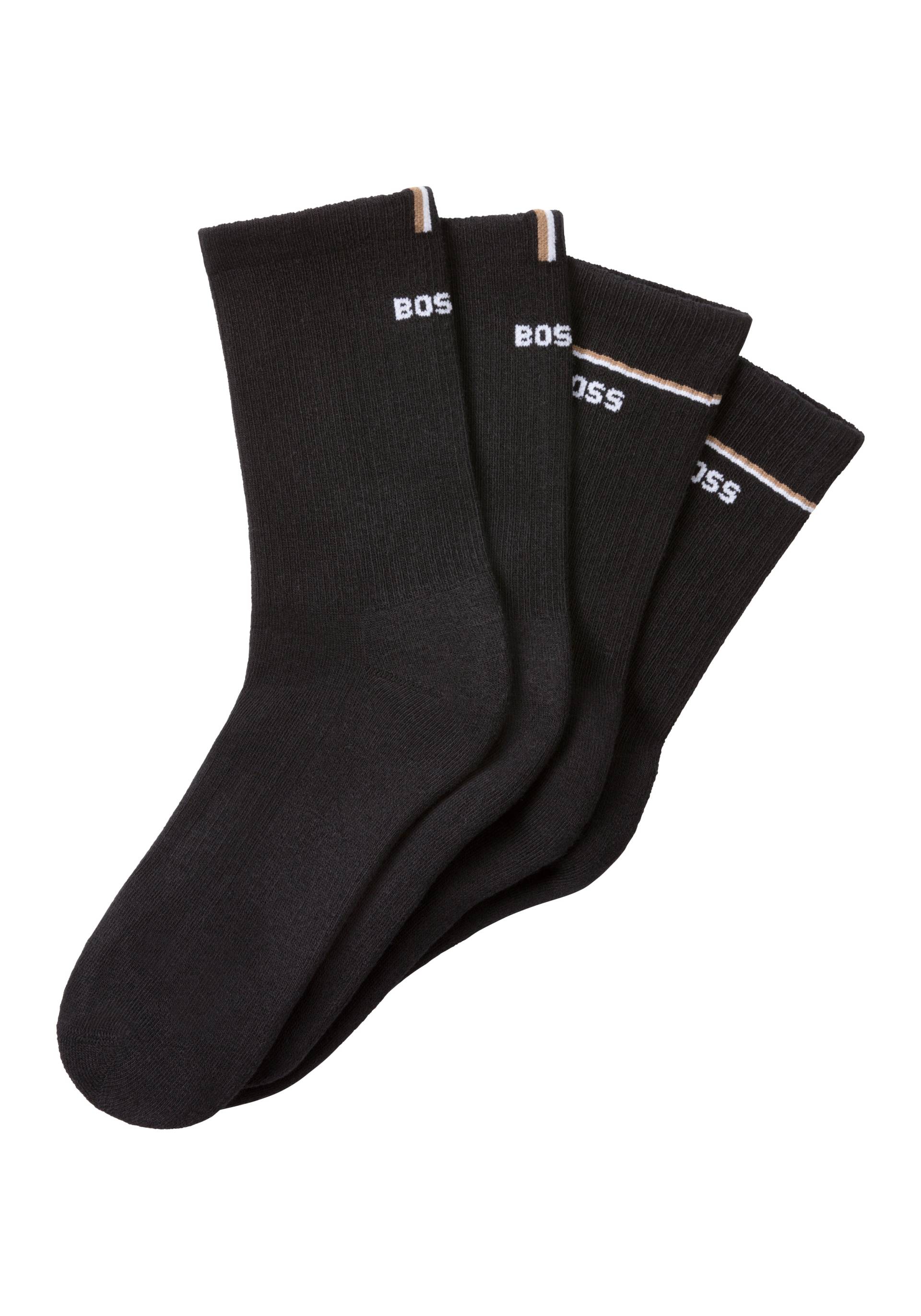 BOSS Socken »2P QS Iconic CC W«, (Packung, 2 Paar, 2er), mit BOSS-Logoschriftzug von BOSS