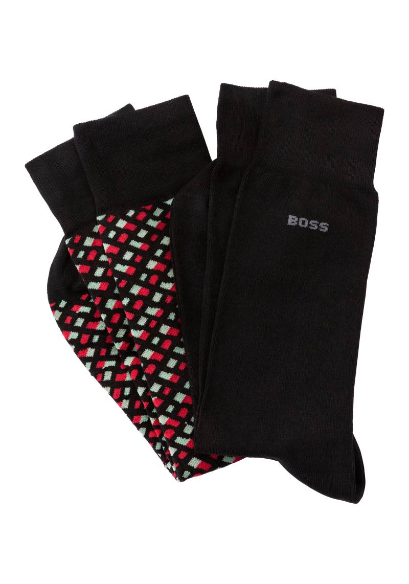 BOSS Socken »2P RS Monogram CC«, (Packung, 2 Paar), mit Logo von BOSS