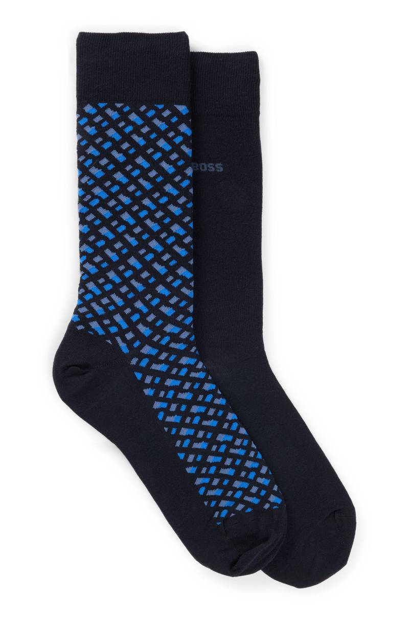 BOSS Socken »2P RS Monogram CC«, (Packung, 2 Paar), mit Logo von BOSS