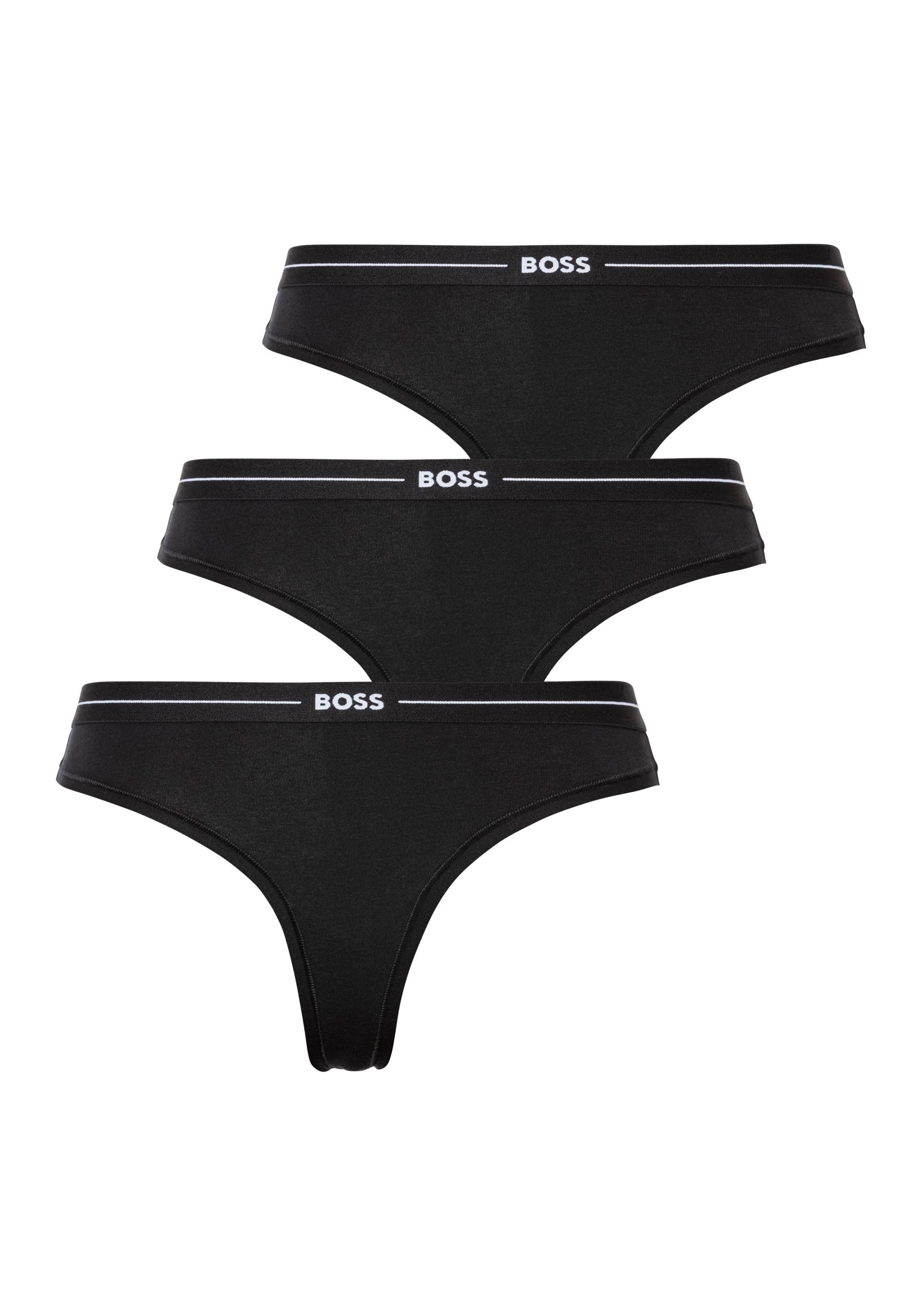 BOSS String »3P THONG«, (Packung, 3 St., 3er), mit BOSS Logobund von BOSS