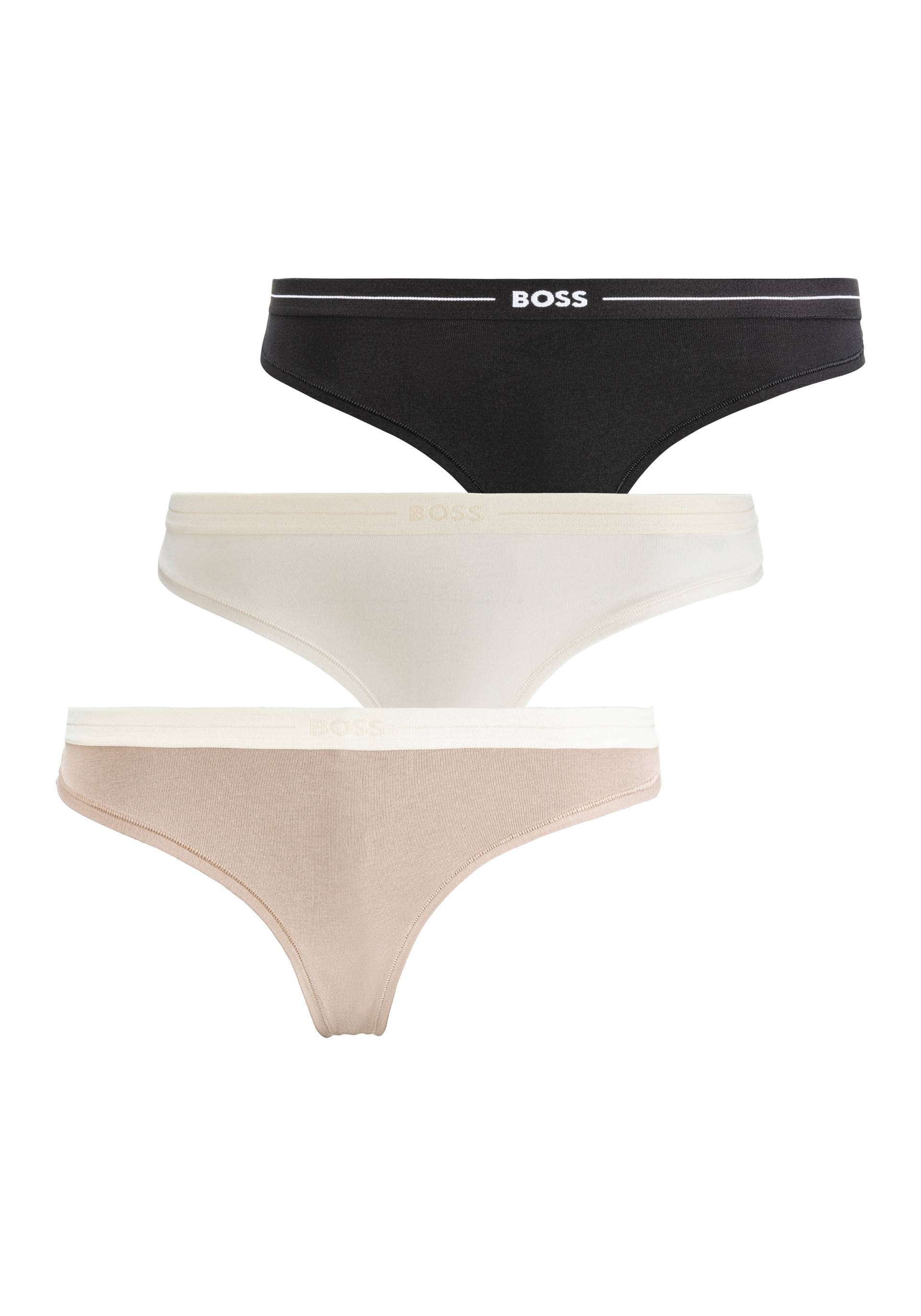 BOSS String »3P THONG«, (Packung, 3 St., 3er), mit BOSS Logobund von BOSS