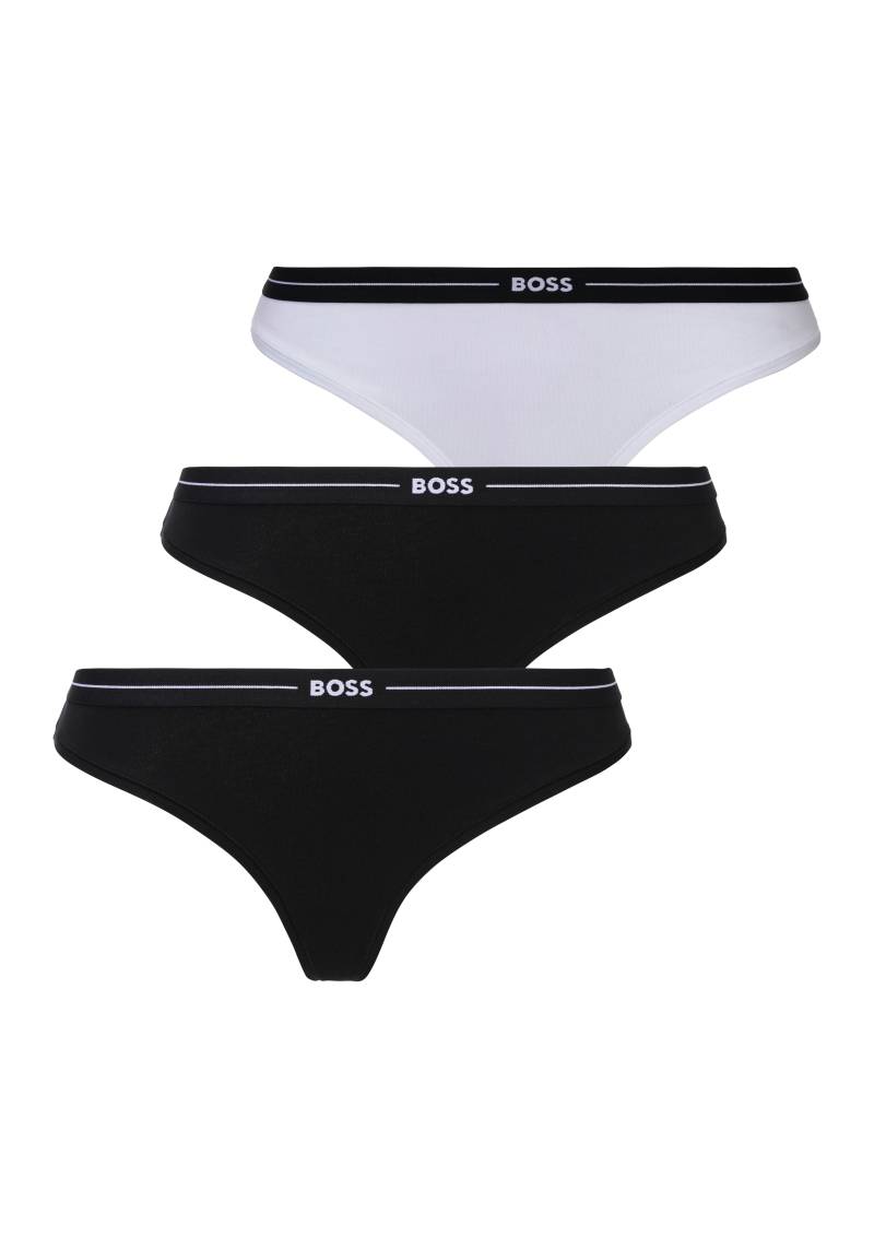 BOSS String »3P THONG«, (Packung, 3 St., 3er), mit BOSS Logobund von BOSS