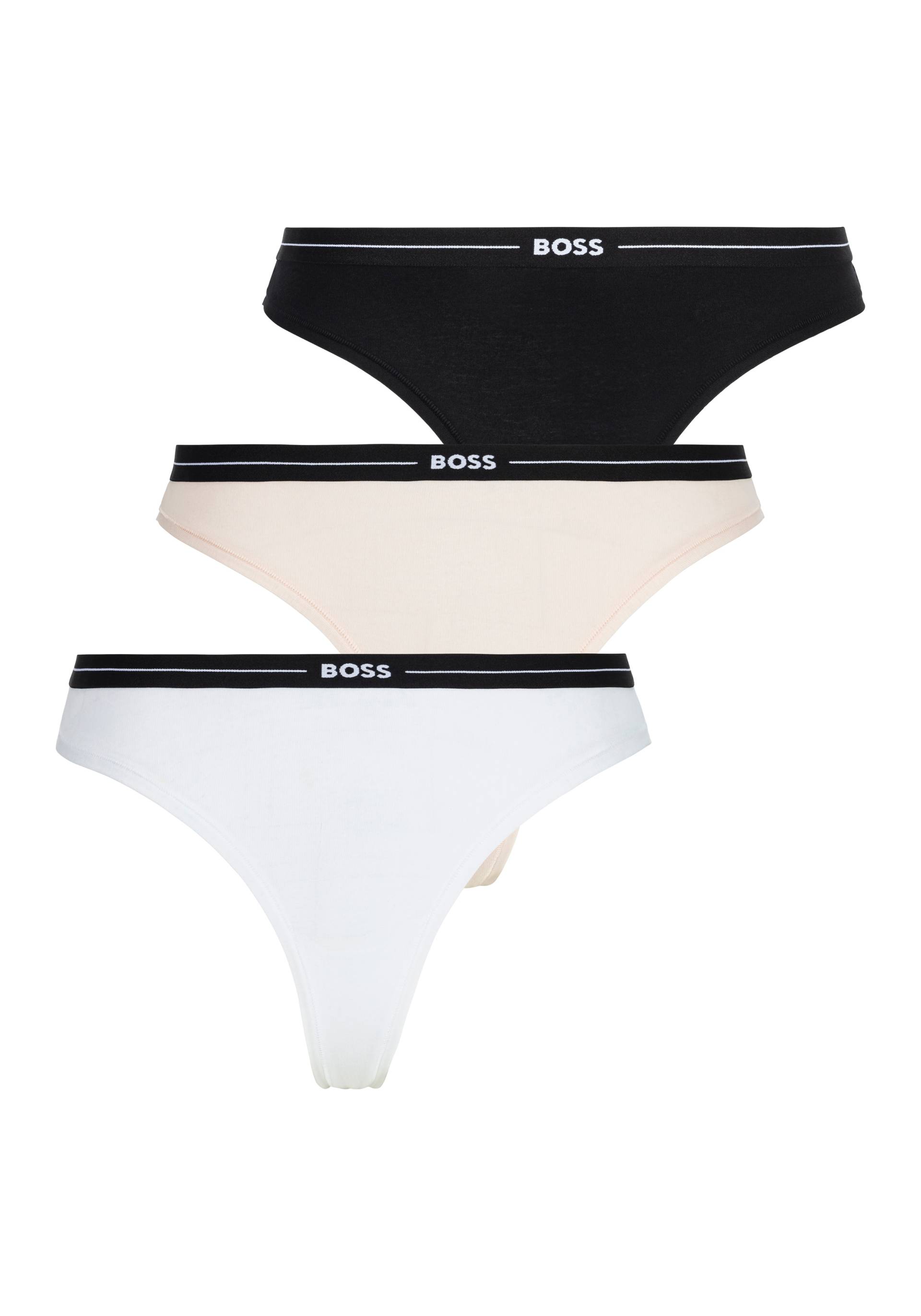 BOSS String »3P THONG«, (Packung, 3 St., 3er), mit BOSS Logobund von BOSS