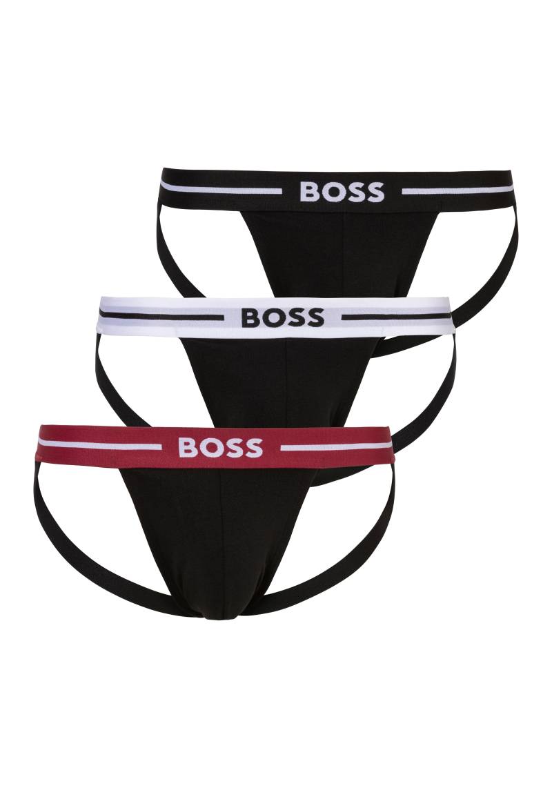 BOSS String »Jockstrap 3P Bold«, (Packung, 3 St., 3er-Pack), mit elastischem Bund von BOSS