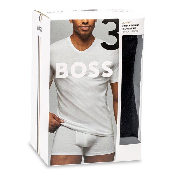 BOSS - T-Shirt, V-Neck, kurzarm, für Herren, Black, Größe XL von BOSS