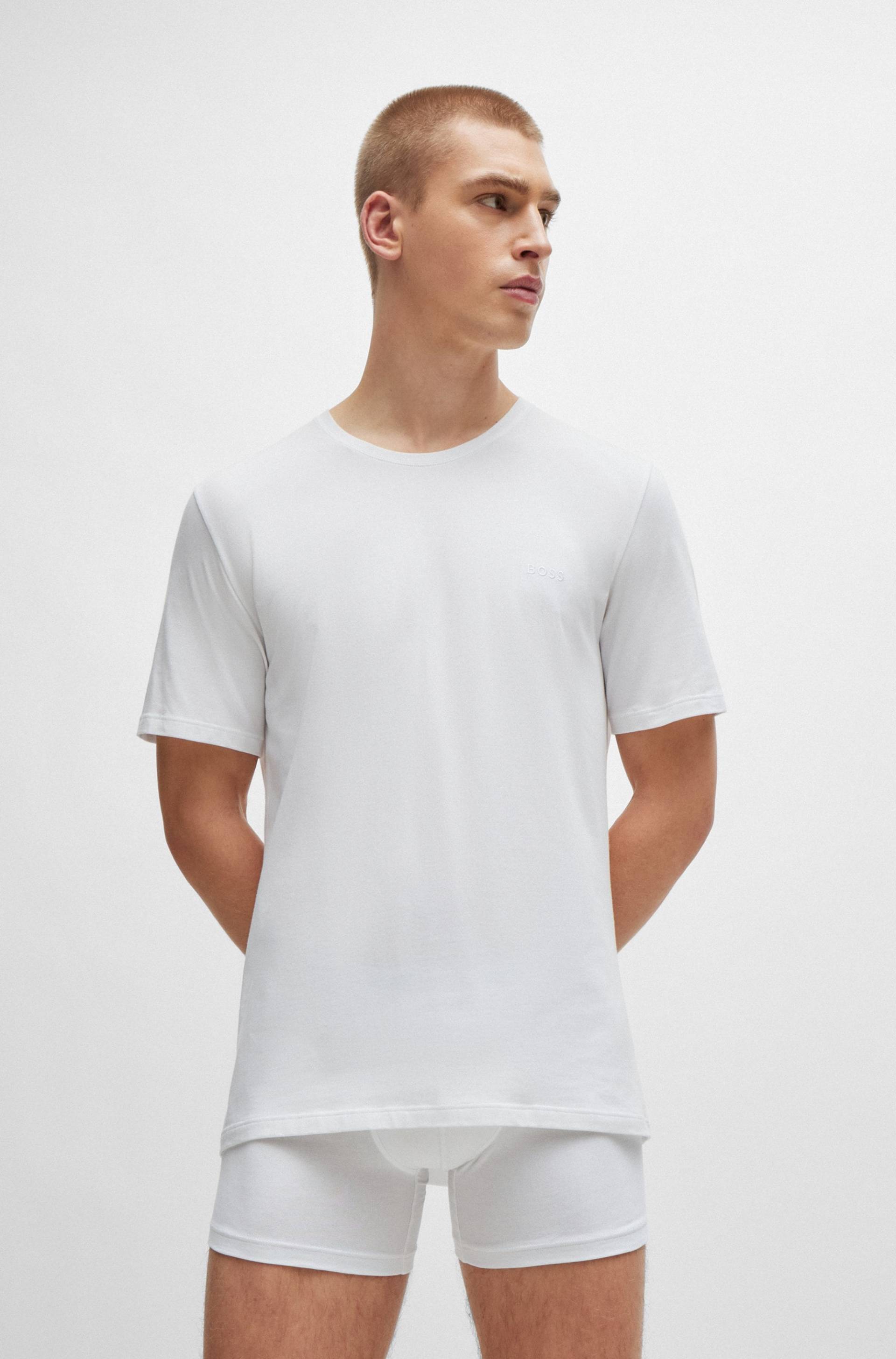 BOSS T-Shirt »Mix&Match T-Shirt R«, mit BOSS Stickerei auf der Brust von BOSS