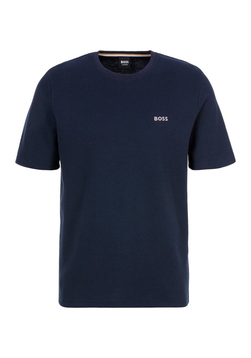 BOSS T-Shirt »Waffle T-Shirt 10242355 01«, mit Waffelmuster von BOSS