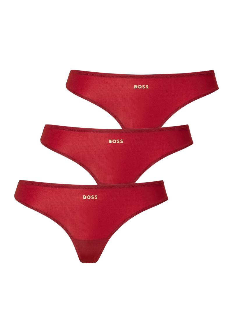 BOSS Tanga, (Packung, 3 St.), mit Markenlogo von BOSS