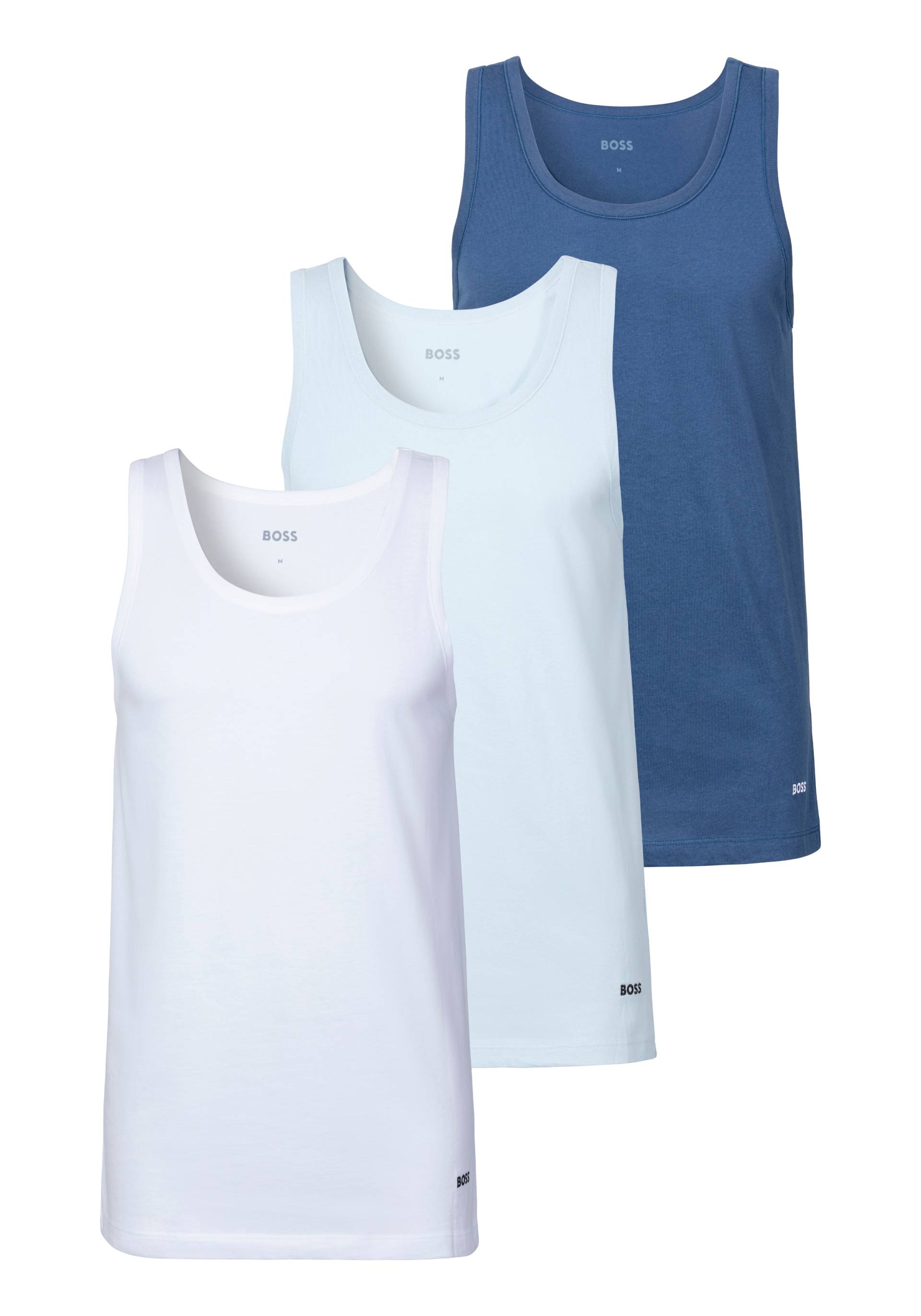 BOSS Tanktop »3P Classic«, (3), mit Label von BOSS