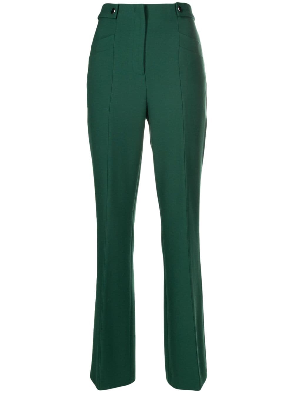 BOSS Tupera high-waisted flared trousers - Green von BOSS