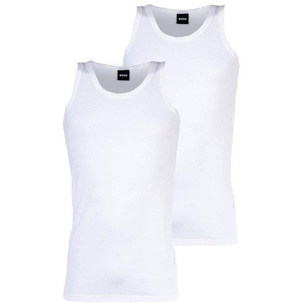 Unterhemd 2er Pack Figurbetont-tank Top 2p Modern Herren Weiss S von BOSS