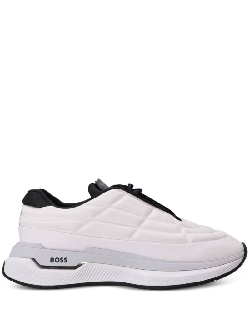 BOSS Void quilted sneakers - White von BOSS