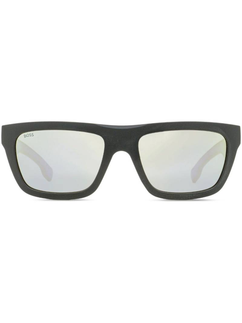 BOSS World Cup square-frame sunglasses - Black von BOSS