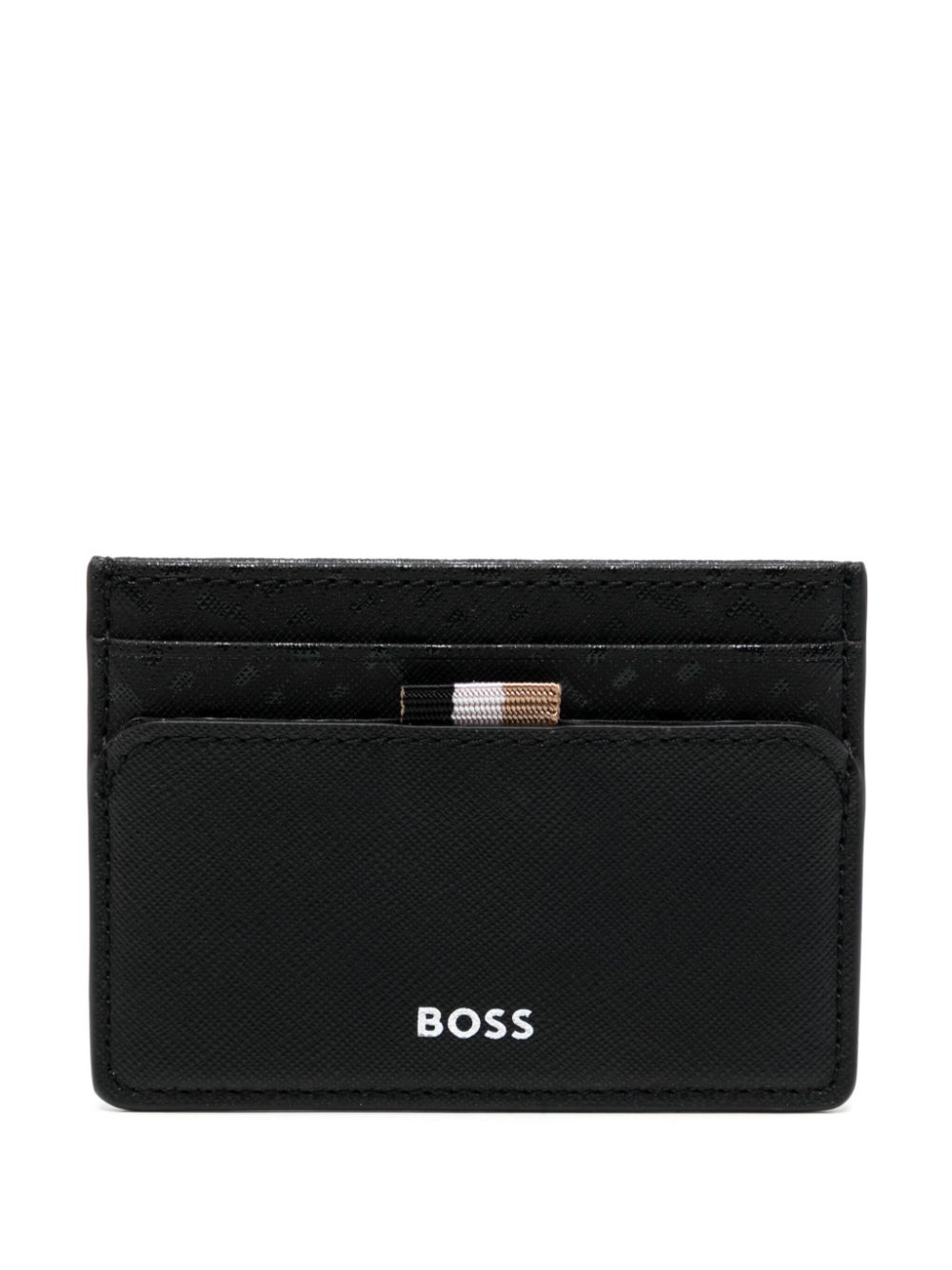 BOSS Zair leather card holder - Black von BOSS