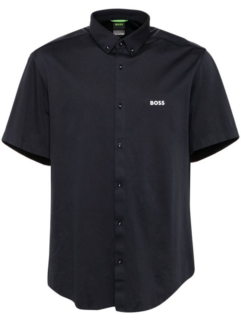 BOSS button-down collar shirt - Blue von BOSS