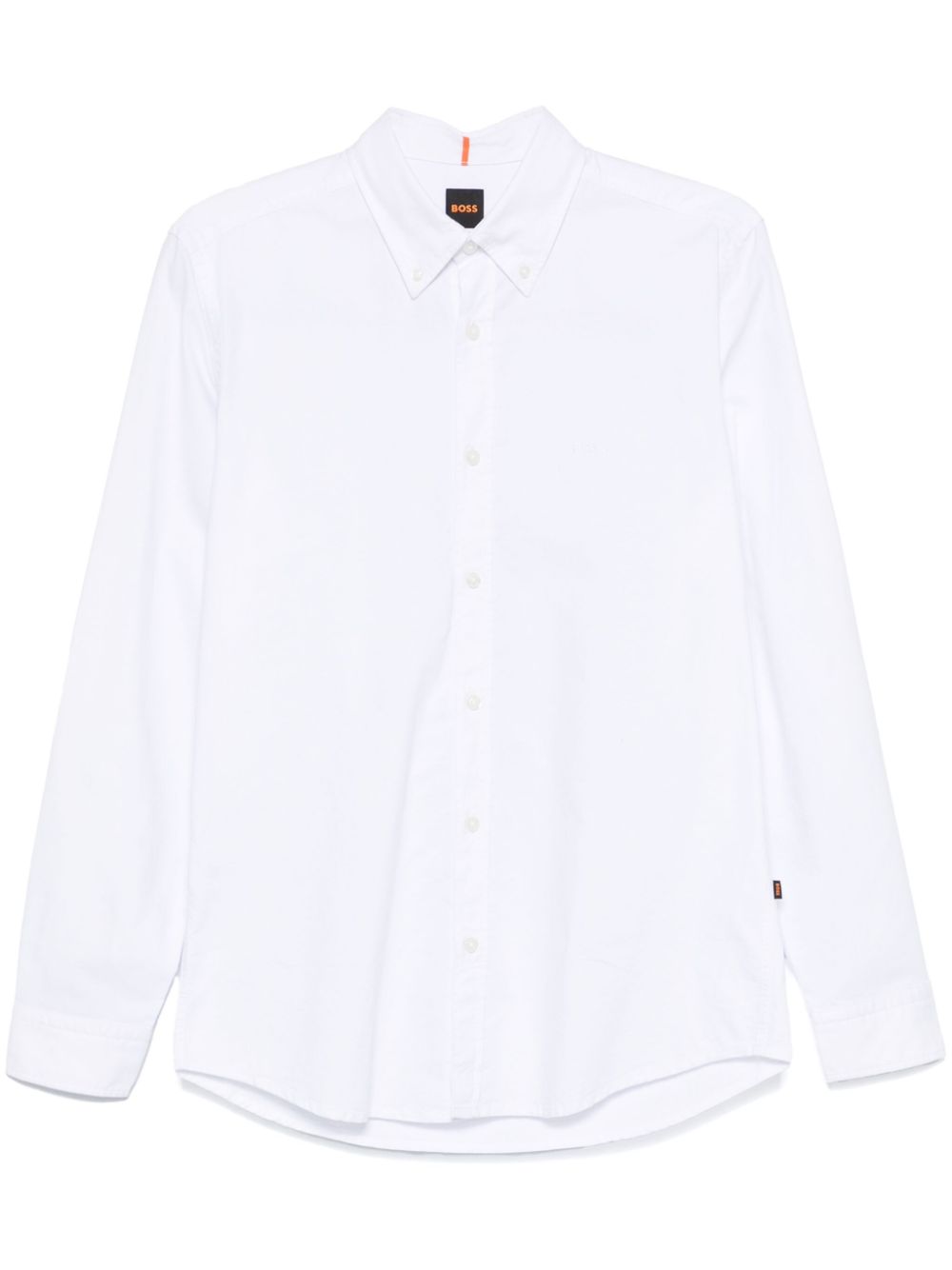 BOSS button-down cotton shirt - White von BOSS